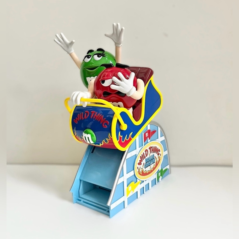 Mars M&M’s Wild Thing Roller Coaster Red Green Candy Dispenser
